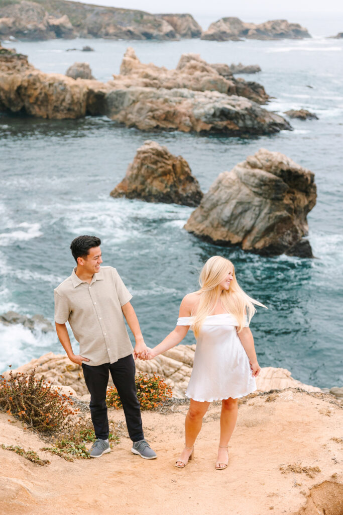 Engagement photos in big sur