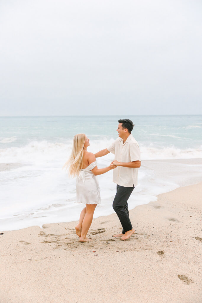 big sur beach engagment photos