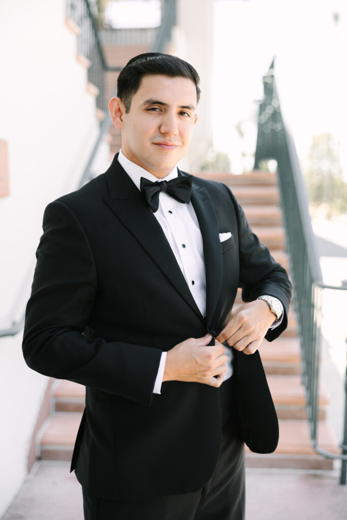 Groom wedding portraits