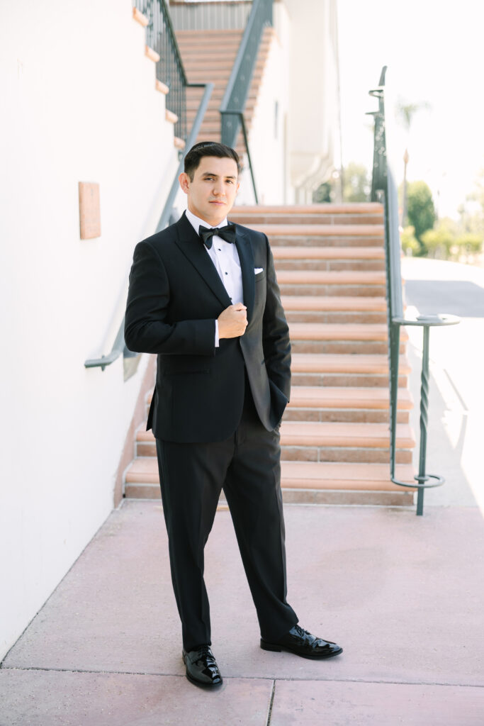 Groom wedding portraits