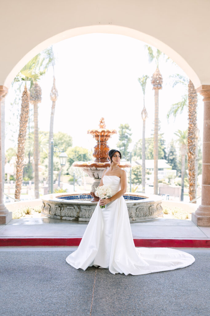 Wedding portraits at Bakersfield Country Club